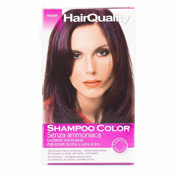 HAIR QUALITY SHAMPOO COLORORANTE CAPELLI PRUGNA - Tre Pi Profumerie