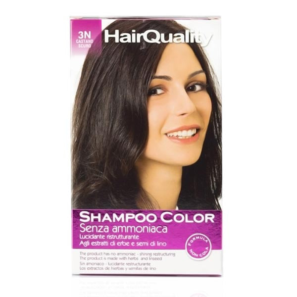 HAIR QUALITY SHAMPOO COLORORANTE CAPELLI CASTANO SCURO 3N - Tre Pi Profumerie