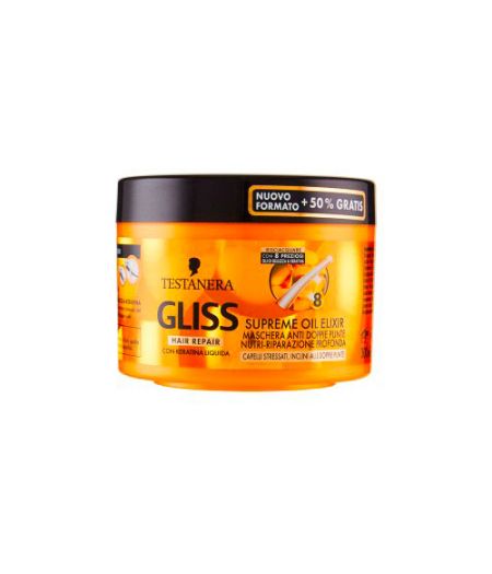 SCHWARZKOPF GLISS MASCHERA OIL NUTRITIVE 300 ML - Tre Pi Profumerie