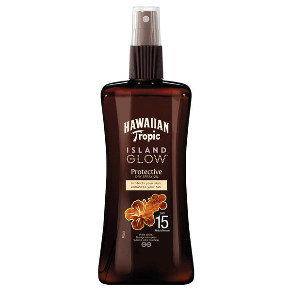 HAWAIIAN TROPIC ISLAND GLOW OLIO SECCO SPRAY SPF 15 200 ML - Tre Pi Profumerie