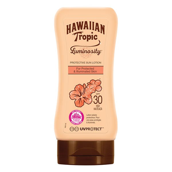 HAWAIIAN TROPIC LUMINOSITY PROTEZIONE LOTION SPF 30 180 ML - Tre Pi Profumerie