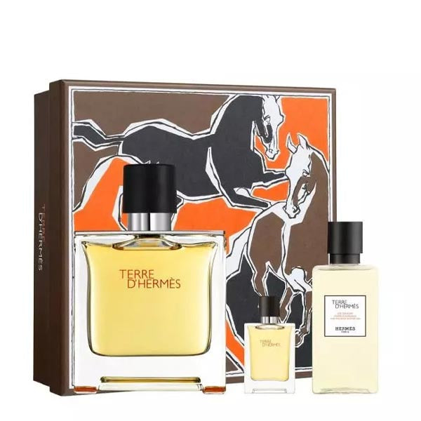 HERMES TERRE D'HERMES COFANETTO EDP 75 ML + DOCCIA 40 ML - Tre Pi Profumerie