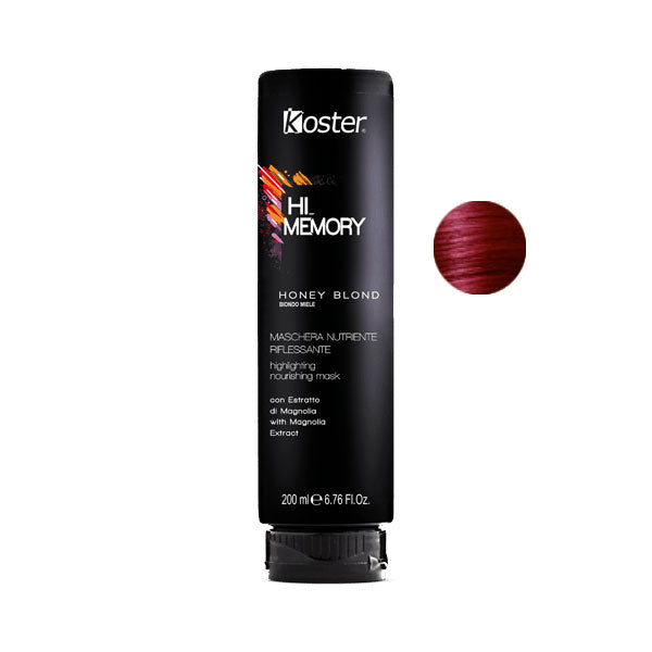 KOSTER HI MEMORY MASCHERA NUTRIENTE RIFLESSANTE FIRE RED 200 ML - Tre Pi Profumerie