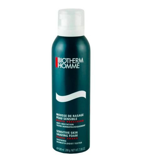 BIOTHERM HOMME SCHIUMA DA BARBA PELLI SENSIBILI 200 ML - Tre Pi Profumerie