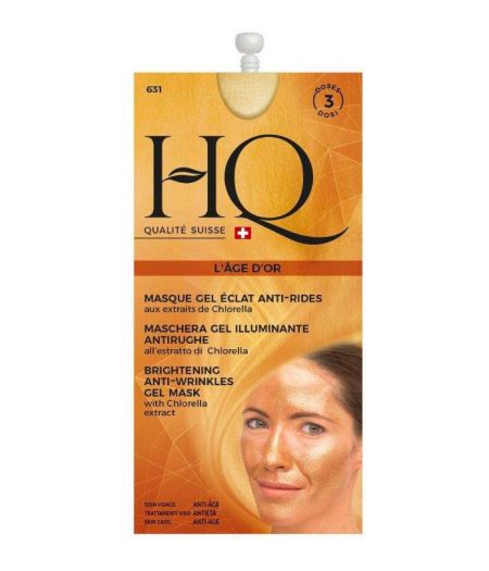 HQ MASCHERA VISO ORO GEL ILLUMINANTE ANTI-RUGHE 15 ML - Tre Pi Profumerie