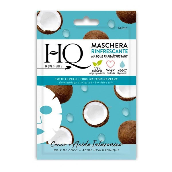 HQ MASCHERA VISO TESSUTO RINFRESCANTE TUTTE LE PELLI 12 ML - Tre Pi Profumerie