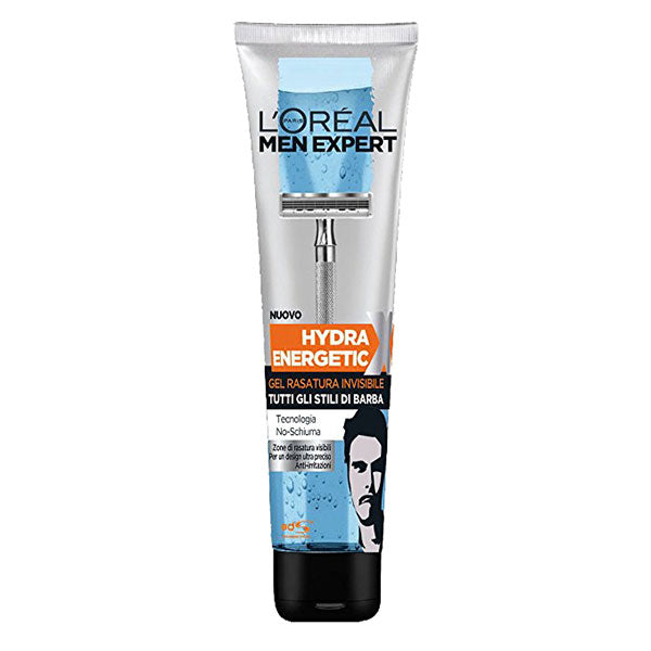 L'OREAL MEN EXPERT GEL RASATURA INVISIBILE HYDRA ENERGETIC 150ML - Tre Pi Profumerie