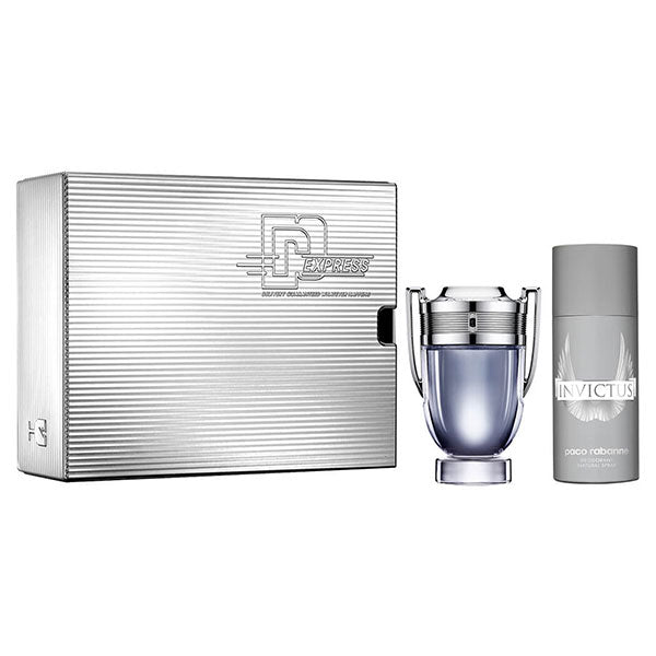 PACO RABANNE INVICTUS COFANETTO EDT 100 + DEO SPRAY 150 ML - Tre Pi Profumerie