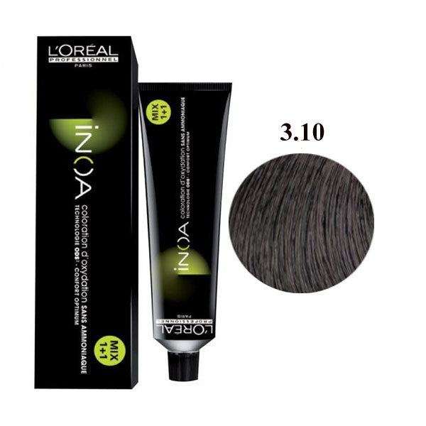 L'OREAL PROFESSIONNEL INOA CASTANO SCURO CENERE INTENSO 3,10 - Tre Pi Profumerie