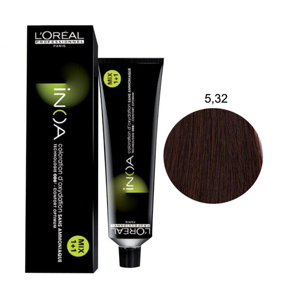 L'OREAL PROFESSIONNEL INOA CASTANO CHIARO DORATO IRISEE 5,32 - Tre Pi Profumerie