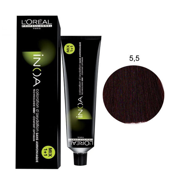 L'OREAL PROFESSIONNEL INOA CASTANO CHIARO MOGANO 5,5 - Tre Pi Profumerie