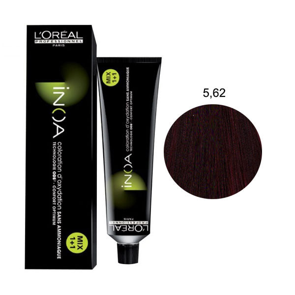 L'OREAL PROFESSIONNEL INOA CASTANO CHIARO ROSSO IRISEE 5,62 - Tre Pi Profumerie