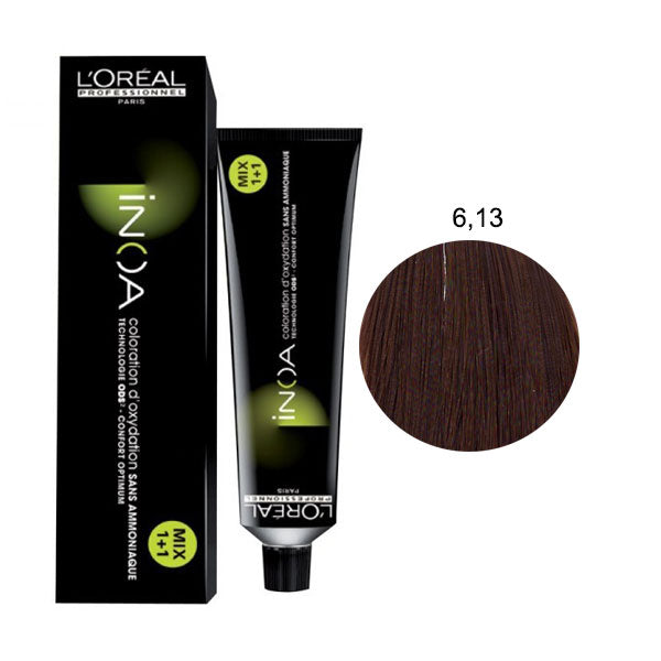 L'OREAL PROFESSIONNEL INOA BIONDO SCURO BEIGE CENERE 6,13 - Tre Pi Profumerie