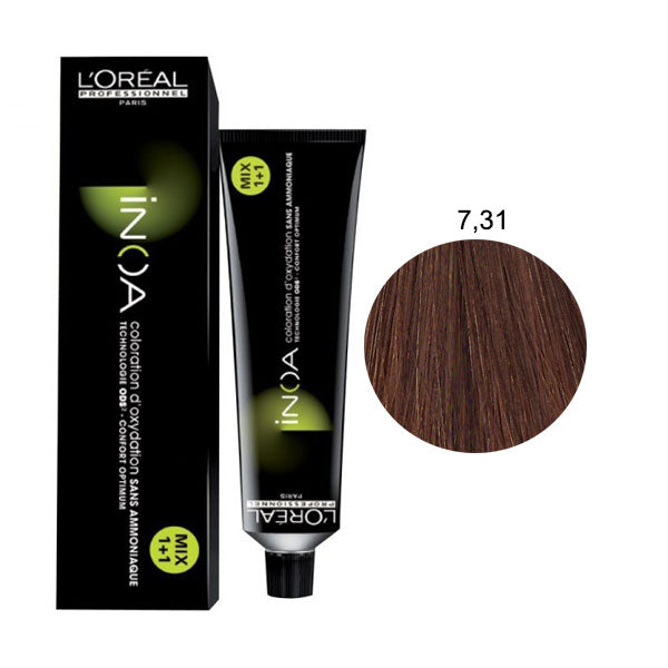 L'OREAL PROFESSIONNEL INOA BIONDO BEIGIE DORATO 7,31 - Tre Pi Profumerie