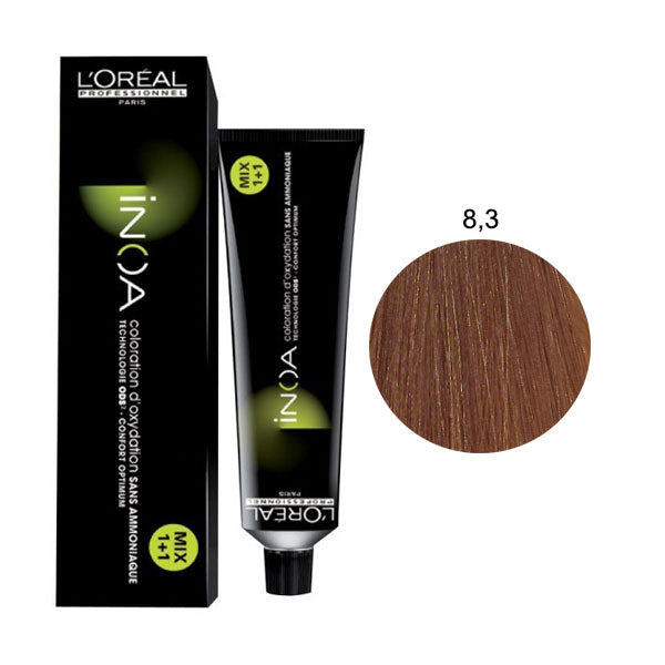 L'OREAL PROFESSIONNEL INOA BIONDO CHIARO DORATO 8,3 - Tre Pi Profumerie