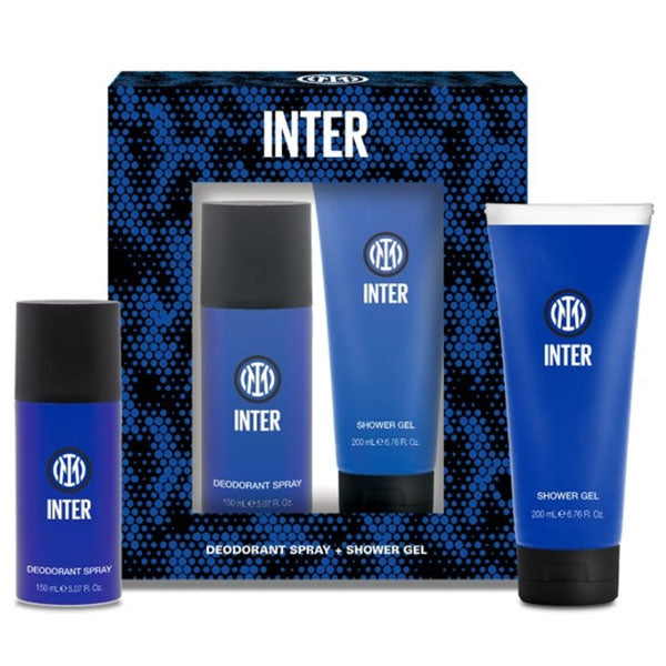 INTER COFANETTO REGALO DEODORANTE 150 ML + SHOWER GEL 200 ML - Tre Pi Profumerie