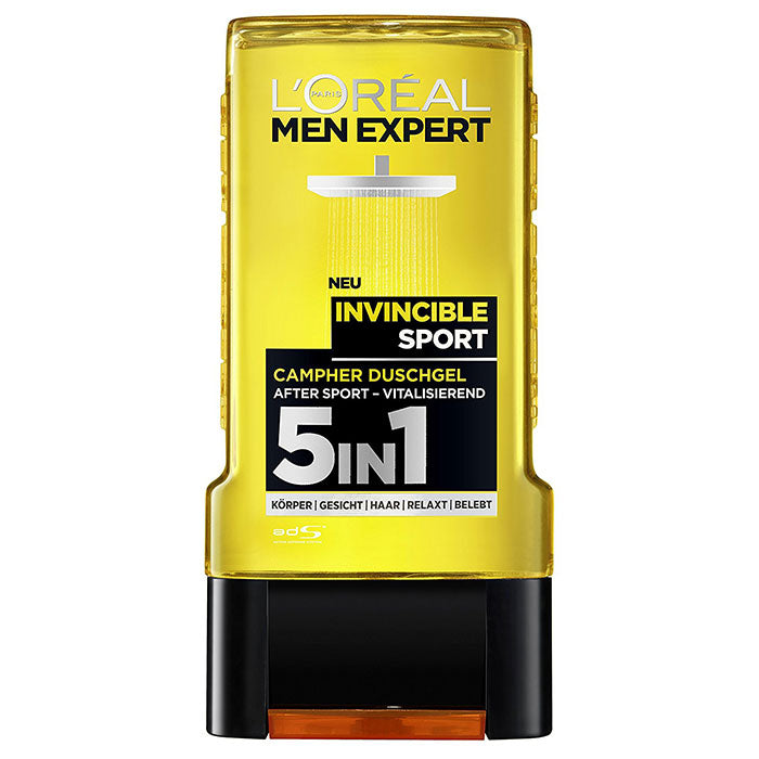 L'OREAL MEN EXPERT GEL DOCCIA INVINCIBLE SPORT 300 ML - Tre Pi Profumerie