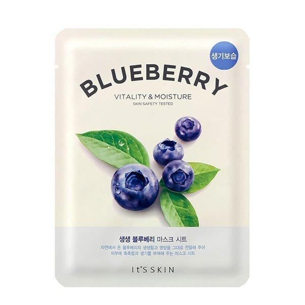 IT'S SKIN MASK SHEET MASCHERA VISO IN TESSUTO BLUEBER - Tre Pi Profumerie