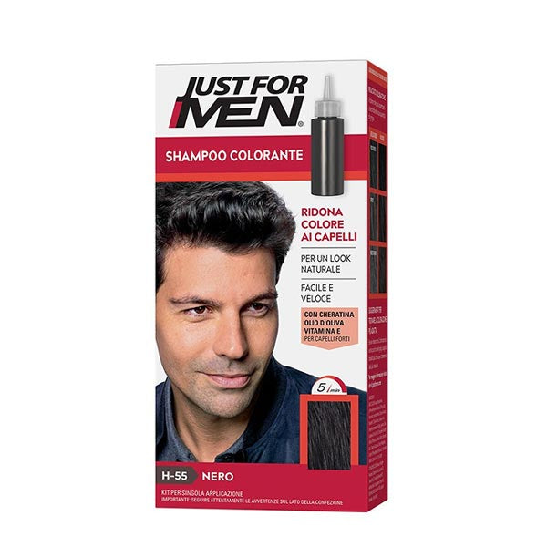 JUST FOR MEN SHAMPOO COLORANTE NERO - Tre Pi Profumerie