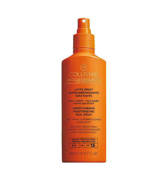 COLLISTAR LATTE SPRAY SUPERABBRONZANTE IDRATANTE SPF 15 200 ML - Tre Pi Profumerie