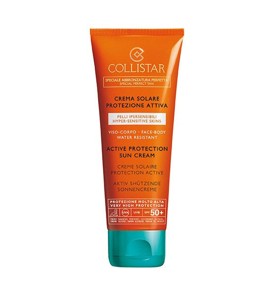 COLLISTAR CREMA ABBRONZANTE PROTEZIONE ATTIVA IPERSENSIBILI 50+ - Tre Pi Profumerie