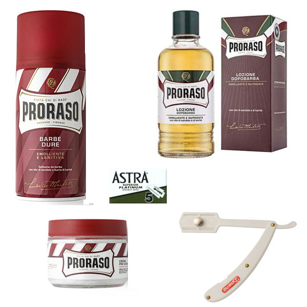PRORASO KIT BARBA RED - Tre Pi Profumerie