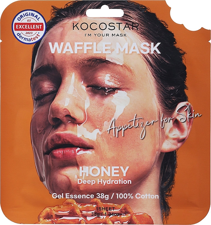 KOCOSTAR WAFFLE MASK HONEY DEEP HYDRATION
