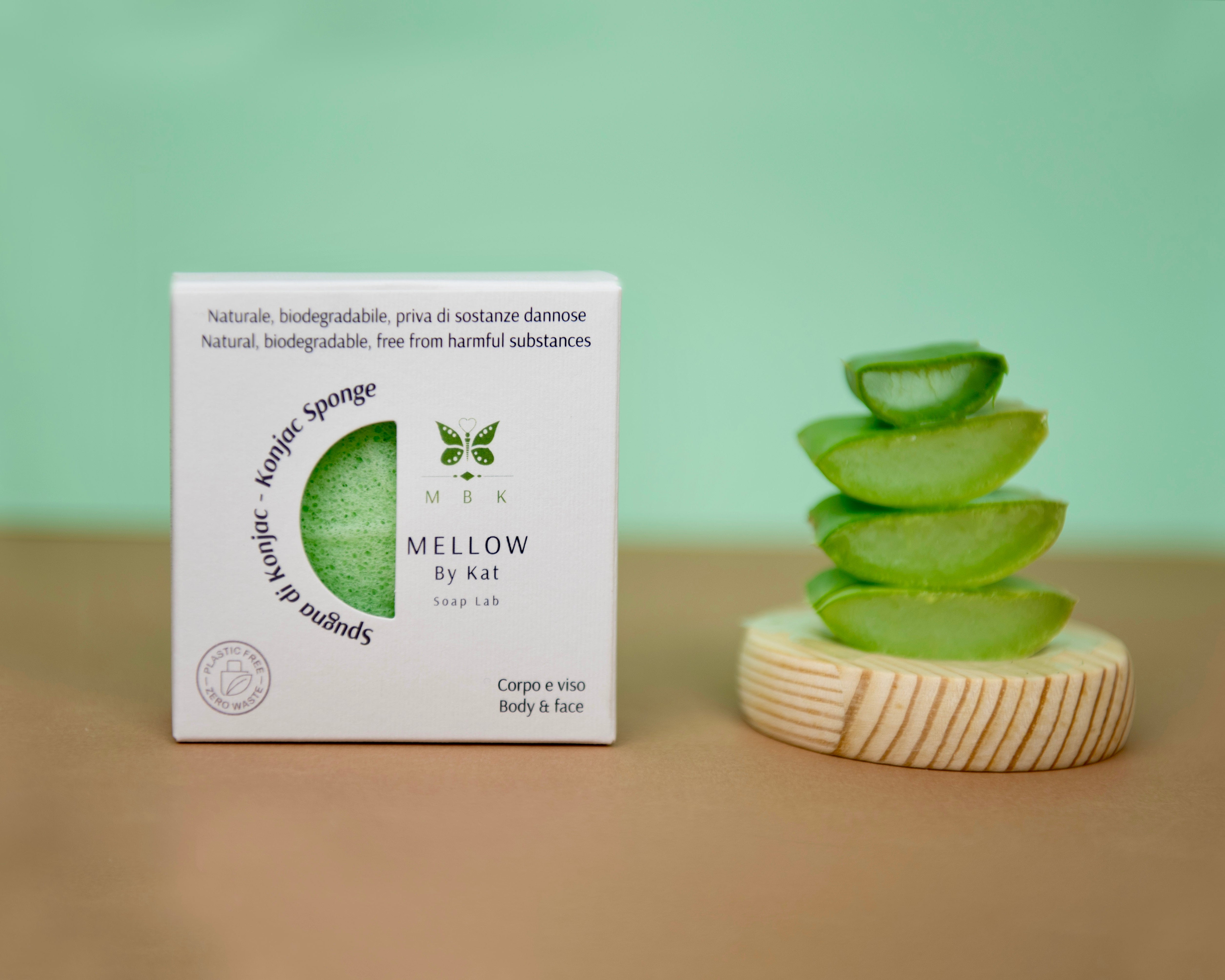 MBK - Mellow By Kat Spugna di Konjac Viso e Corpo