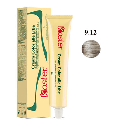 KOSTER CREAM COLOR ALLEERBE BIONDO CHIARISSIMO LED 9.12 - Tre Pi Profumerie