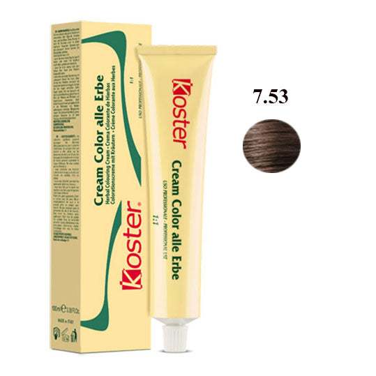 KOSTER CREAM COLOR ALLEERBE BIONDO MOGANO DORATO 7.53 - Tre Pi Profumerie