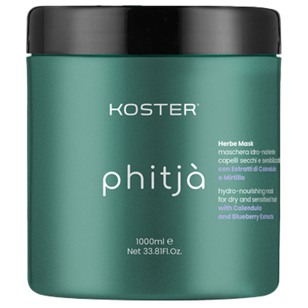 KOSTER PHITJA HERBE MASK CAPELLI SECCHI E SENSIBILIZZATI 1000 ML - Tre Pi Profumerie