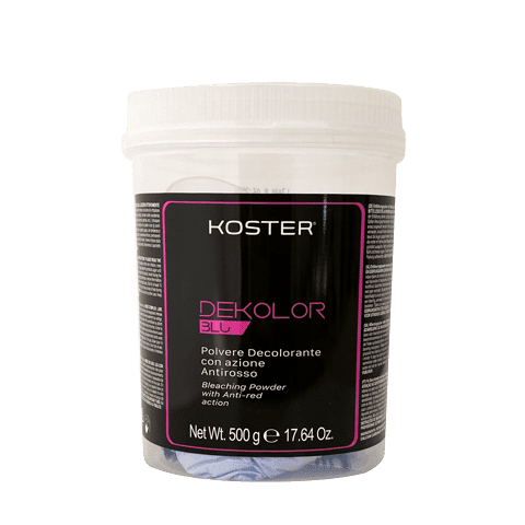 KOSTER DEKOLOR BLU POLVERE DECOLORANTE ANTI ROSSO 500 G - Tre Pi Profumerie