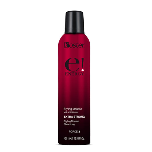 KOSTER ENERGY HAIR MOUSSE EXTRA STRONG 400 ML - Tre Pi Profumerie