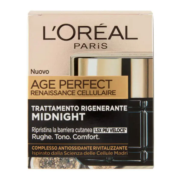 L'OREAL AGE PERFECT REINAISSANCE CREMA VISO MIDNIGHT 50 ML - Tre Pi Profumerie