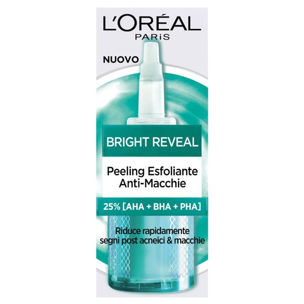 L'OREAL BRIGHT REVEAL PEELING ESFOLIANTE ANTI-MACCHIE 25 ML - Tre Pi Profumerie