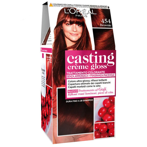 L'OREAL CASTING CREME GLOSS BROWNIE 454*** - Tre Pi Profumerie