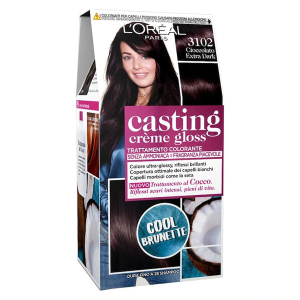 L'OREAL CASTING CREME GLOSS CIOCCOLATO EXTRA DARK 3102 - Tre Pi Profumerie