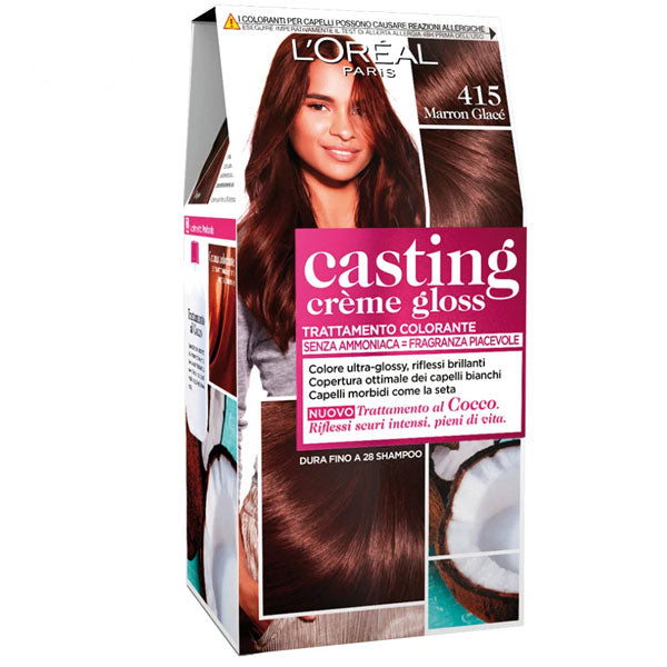 L'OREAL CASTING CREME GLOSS MARRON GLACE' 415 - Tre Pi Profumerie