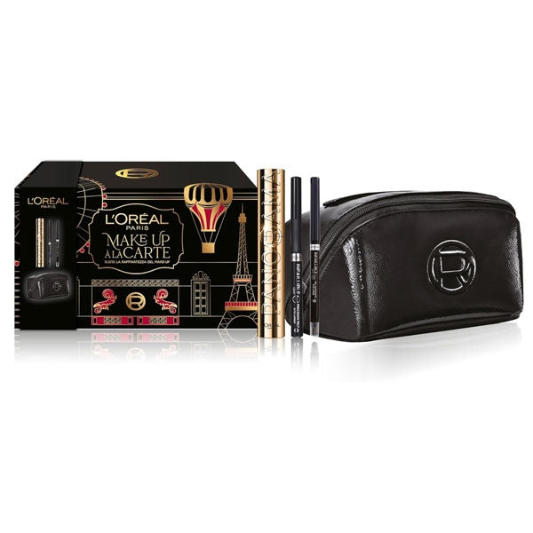 L'OREAL COFANETTO MASCARA PANORAMA + MAXI BEAUTY CASE NERO - Tre Pi Profumerie