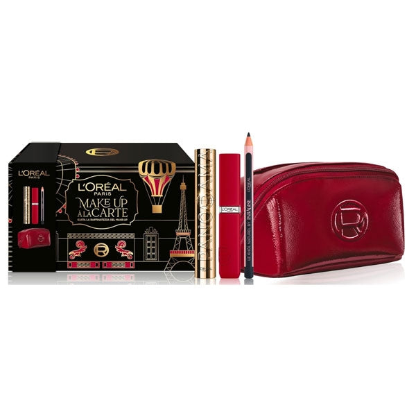 L'OREAL COFANETTO MASCARA PANORAMA + MAXI BEAUTY CASE ROSSO - Tre Pi Profumerie