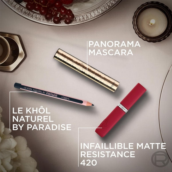 L'OREAL COFANETTO MASCARA PANORAMA + MAXI BEAUTY CASE ROSSO - Tre Pi Profumerie