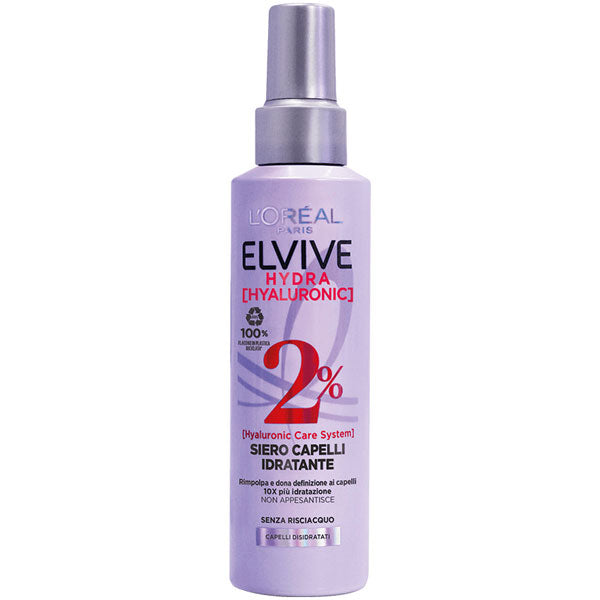 L'OREAL ELVIVE HYDRA HYALURONIC SIERO CAPELLI IDRATANTE 150 ML - Tre Pi Profumerie