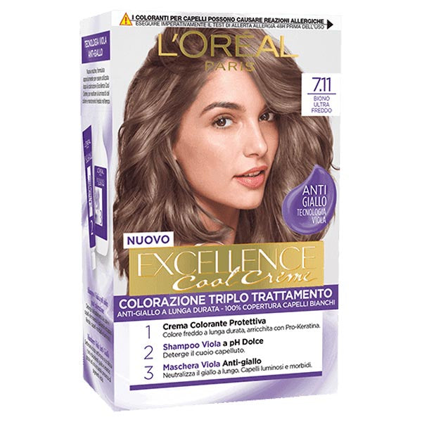 L'OREAL EXCELLENCE BIONDO ULTRA FREDDO 7.11 - Tre Pi Profumerie
