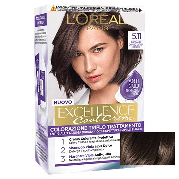 L'OREAL EXCELLENCE CASTANO CHIARO ULTRA FREDDO 5.11 - Tre Pi Profumerie