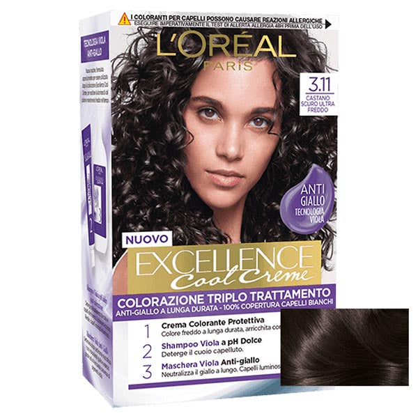 L'OREAL EXCELLENCE CASTANO SCURO ULTRA FREDDO 3.11 - Tre Pi Profumerie