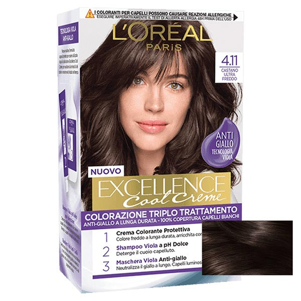 L'OREAL EXCELLENCE CASTANO ULTRA FREDDO 4.11 - Tre Pi Profumerie