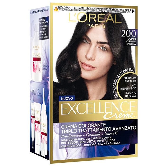L'OREAL EXCELLENCE CASTANO SCURISSIMO NATURALE 200 - Tre Pi Profumerie
