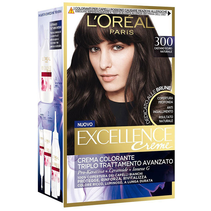 L'OREAL EXCELLENCE CASTANO SCURO NATURALE 300 - Tre Pi Profumerie