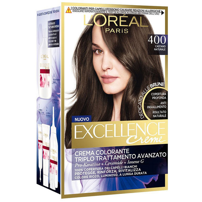 L'OREAL EXCELLENCE CASTANO NATURALE 400 - Tre Pi Profumerie