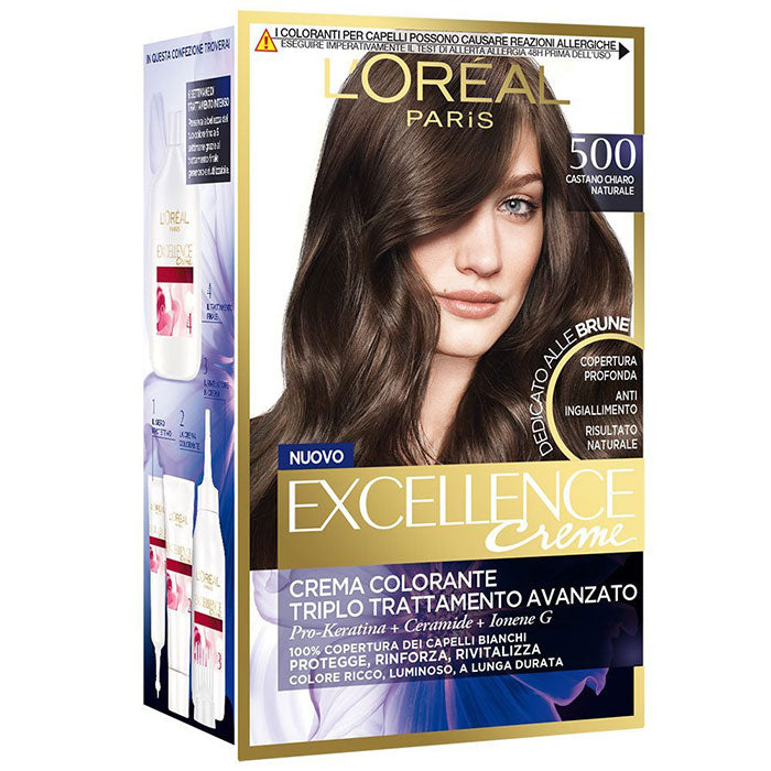 L'OREAL EXCELLENCE CASTANO CHIARO NATURALE 500 - Tre Pi Profumerie